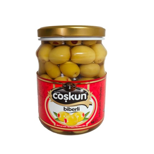 Domat Yeşil Zeytin Biberli 0.9 Kg  161-180 Biberli 7XL