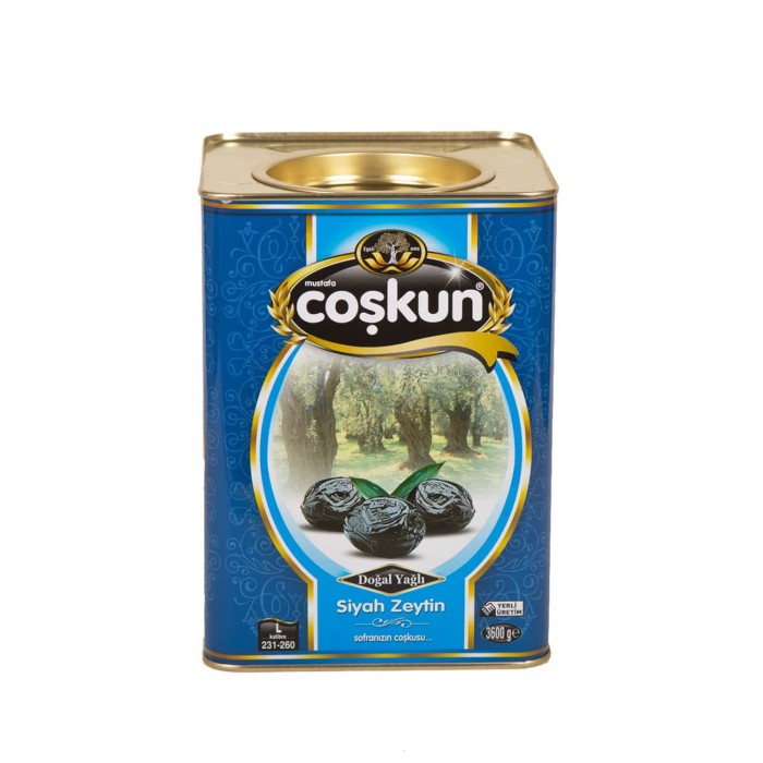 Yağlı Sele Siyah Zeytin L 3.6 Kg